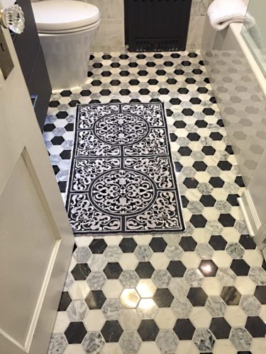 black and white tile gallery