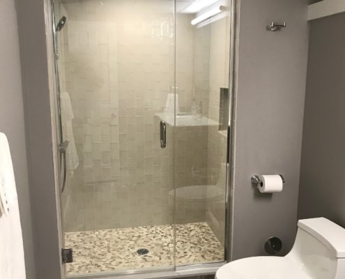 Basement bathroom remodel