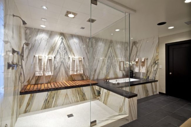 marble shower tile