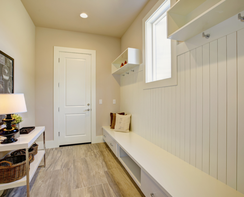 functional and transitional option for mudrooms