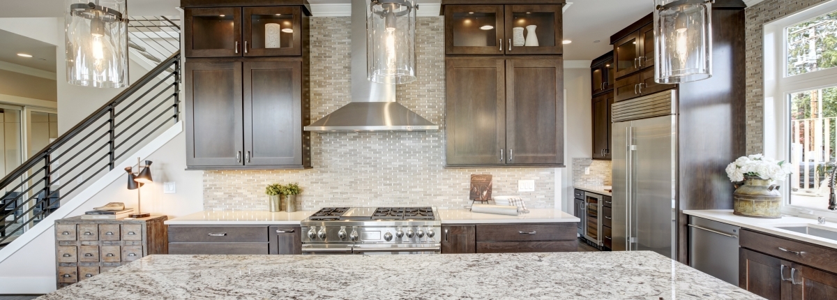 Kitchen design with granite countertops
