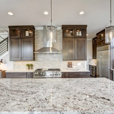 Kitchen design with granite countertops