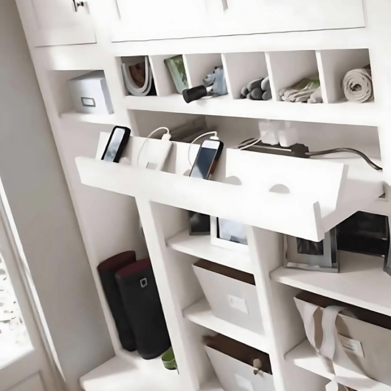 mudroom Charging Stations and Drop Zones