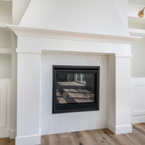 residential renovation fireplace